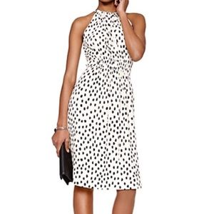 Kate spade leopard dot tie back dress